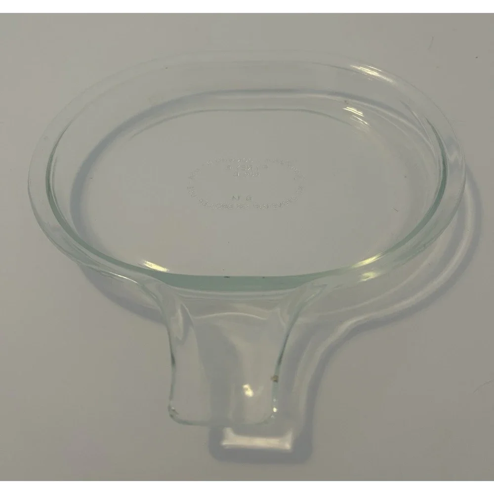 Pyrex Corning Clear Glass Set of 2 Grab It Single Serve Microwave Plate 600-B